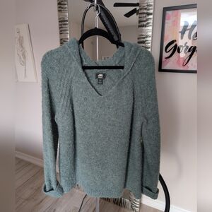 Roots Green Hooded Sweater
